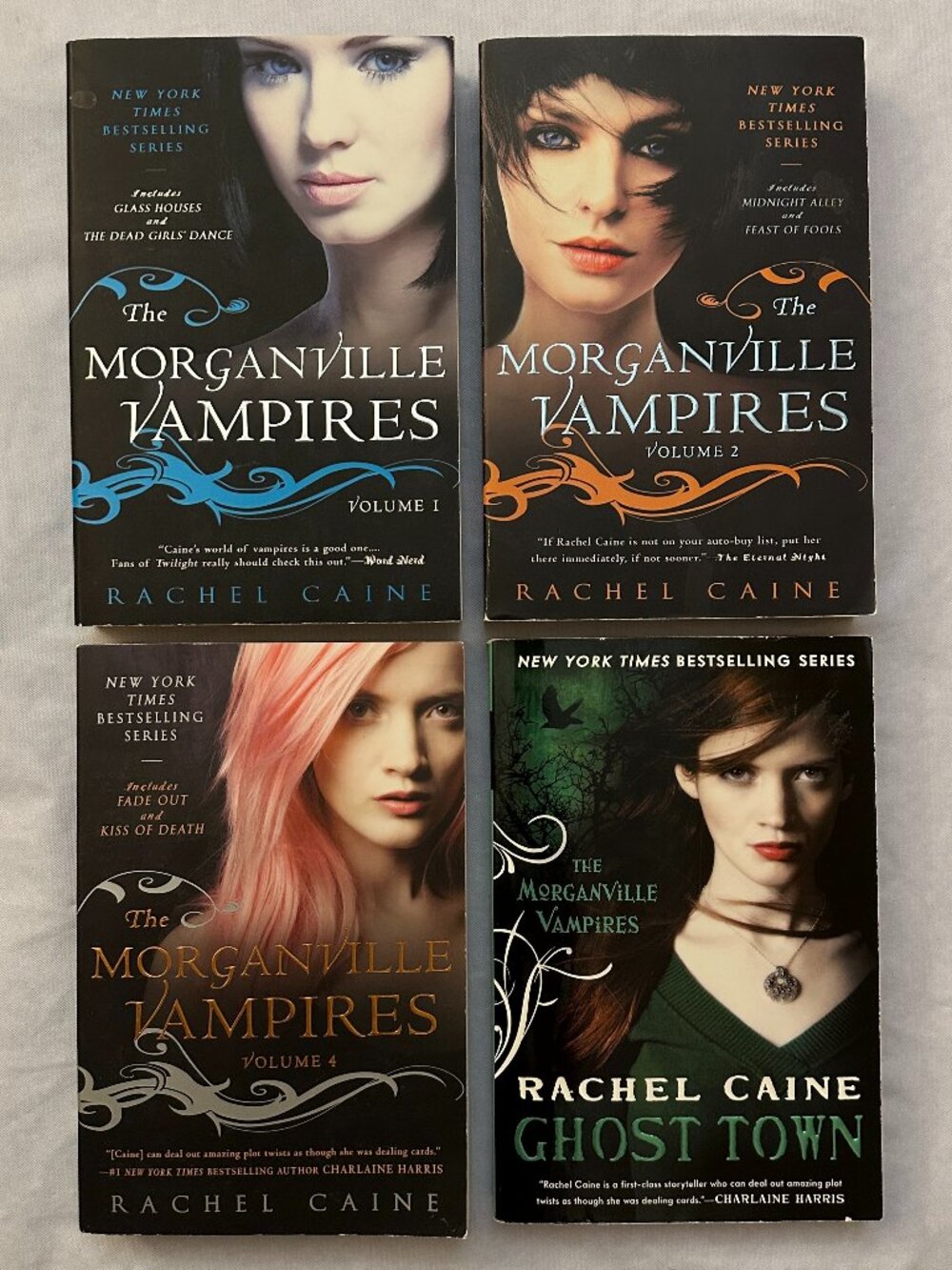 4 The Morganville Vampires Books by Rachel Caine / Books 1, 2, 3, 4, 7, 8 & 9